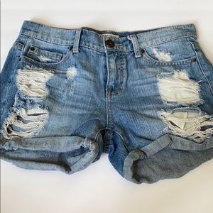 Denim shorts